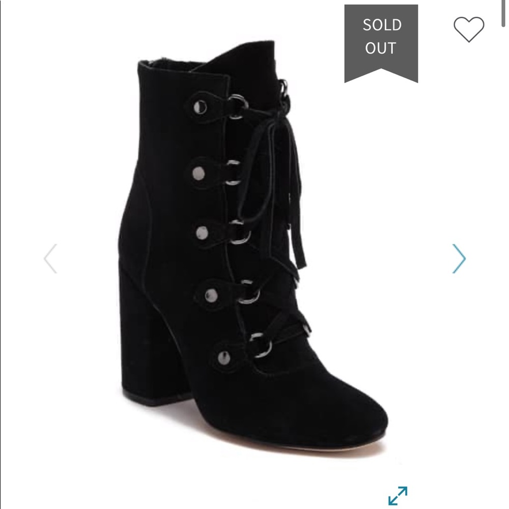 🆕 Splendid | Black Lace Up Leather Booties